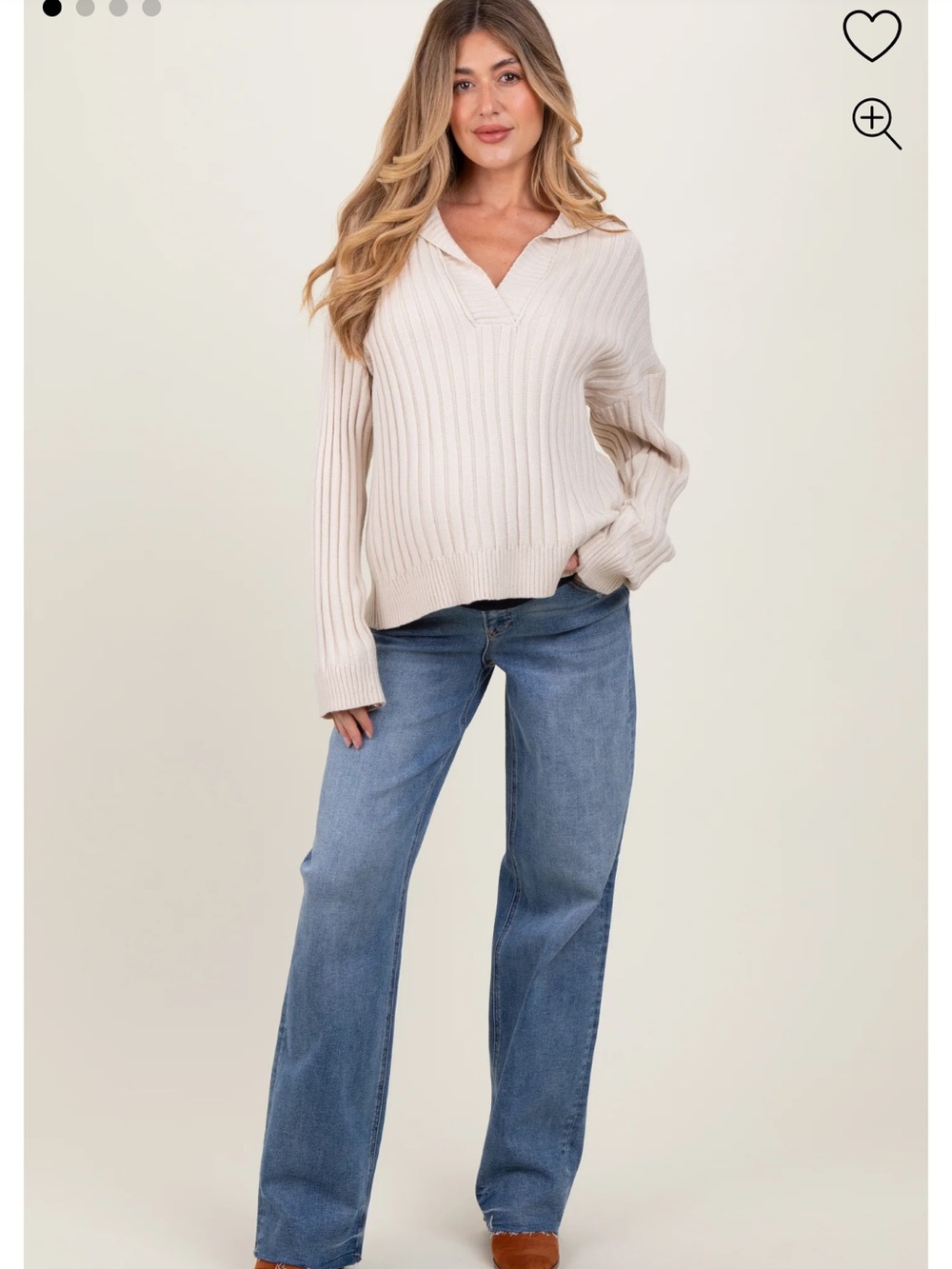 Pinkblush Navy Panel Blue Maternity Jeans